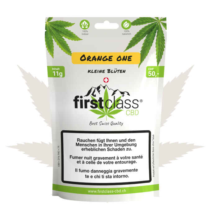 FirstClass CBD Cannabis kleine Blüten Orange One