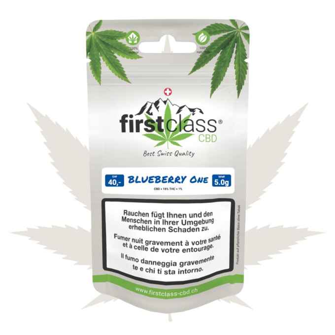 Produktbild von Blueberry One 5g – erhältlich bei firstclass CBD Schweiz