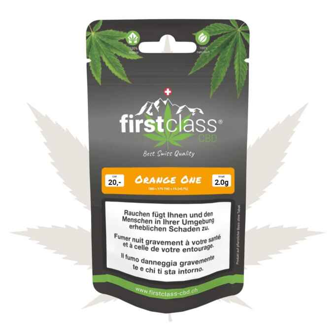 Produktbild von Orange One 2g – erhältlich bei firstclass CBD Schweiz