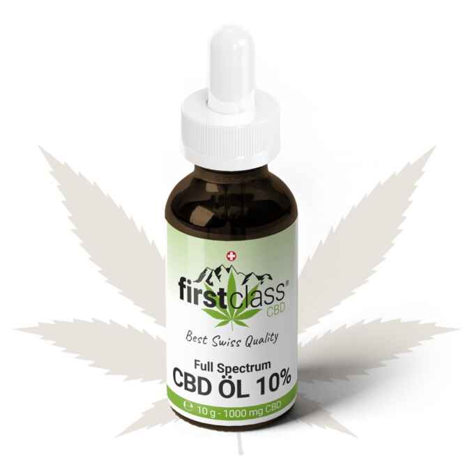 Full Spectrum CBD Öl 10 % aus Schweizer Hanf von First Class CBD