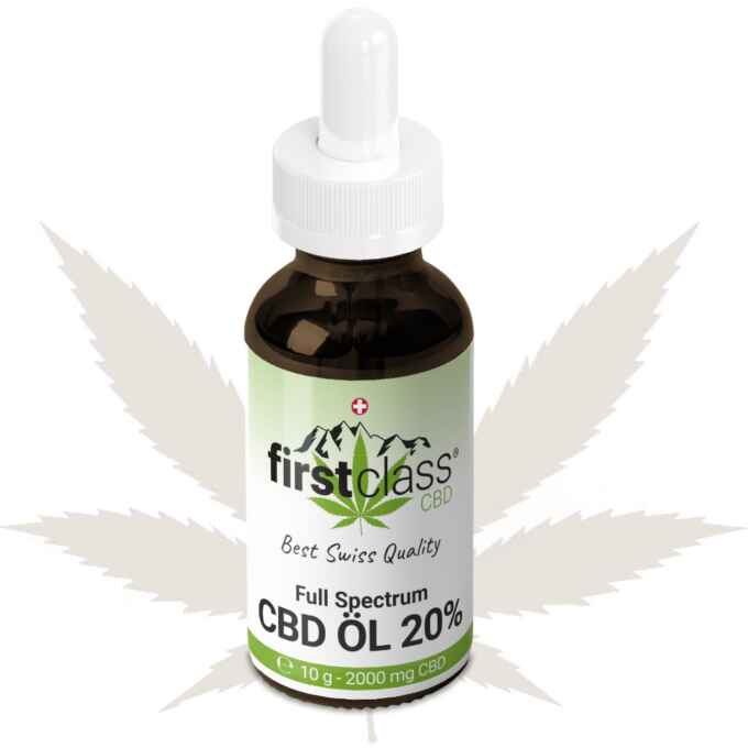 Full Spectrum CBD Öl 20% aus Schweizer Hanf von First Class CBD