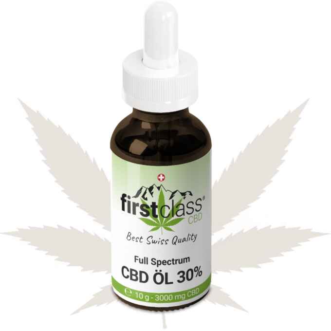 Full Spectrum CBD Öl 30% aus Schweizer Hanf von First Class CBD