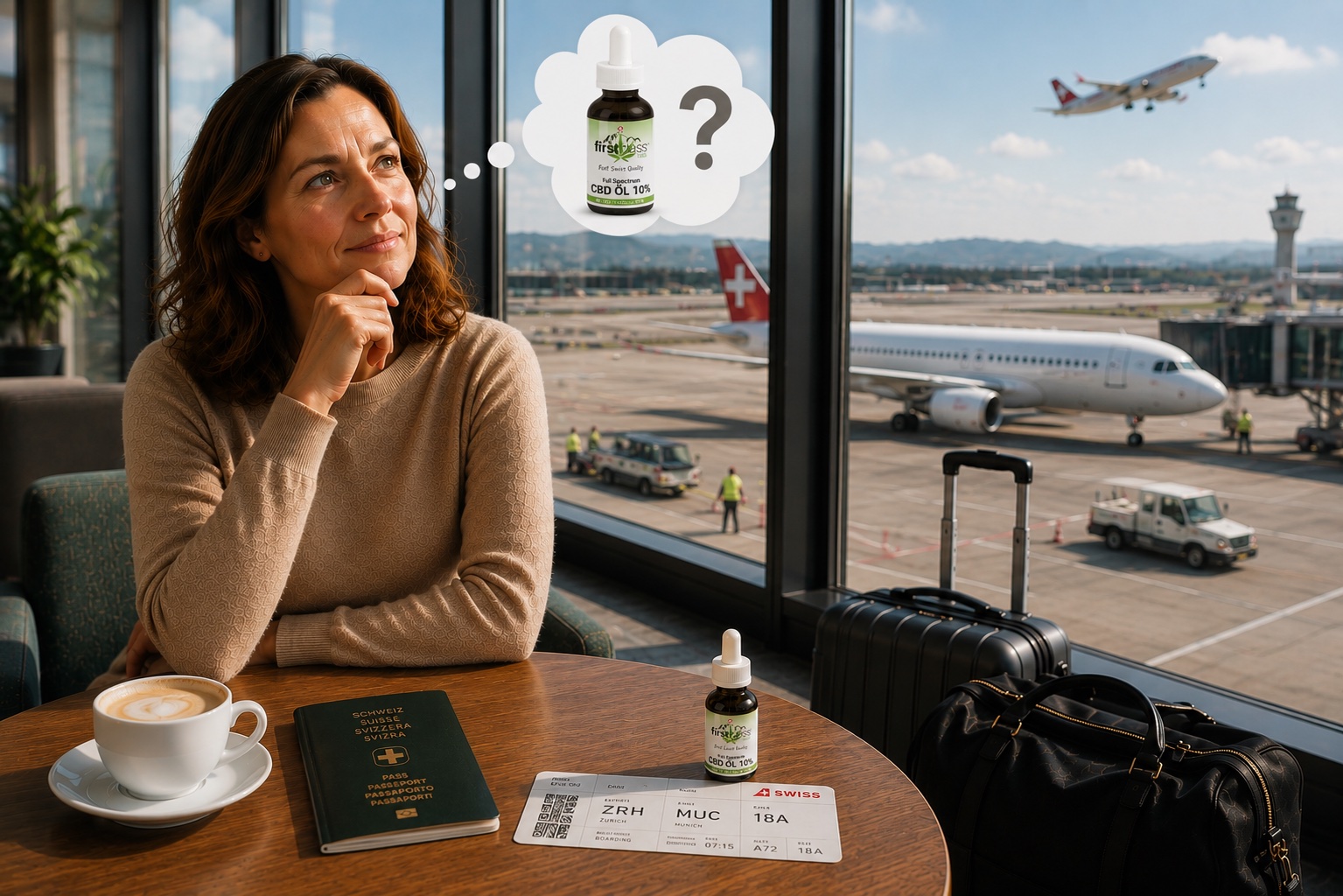 CBD auf Reisen: Vorbereitung am Flughafen vor dem Abflug